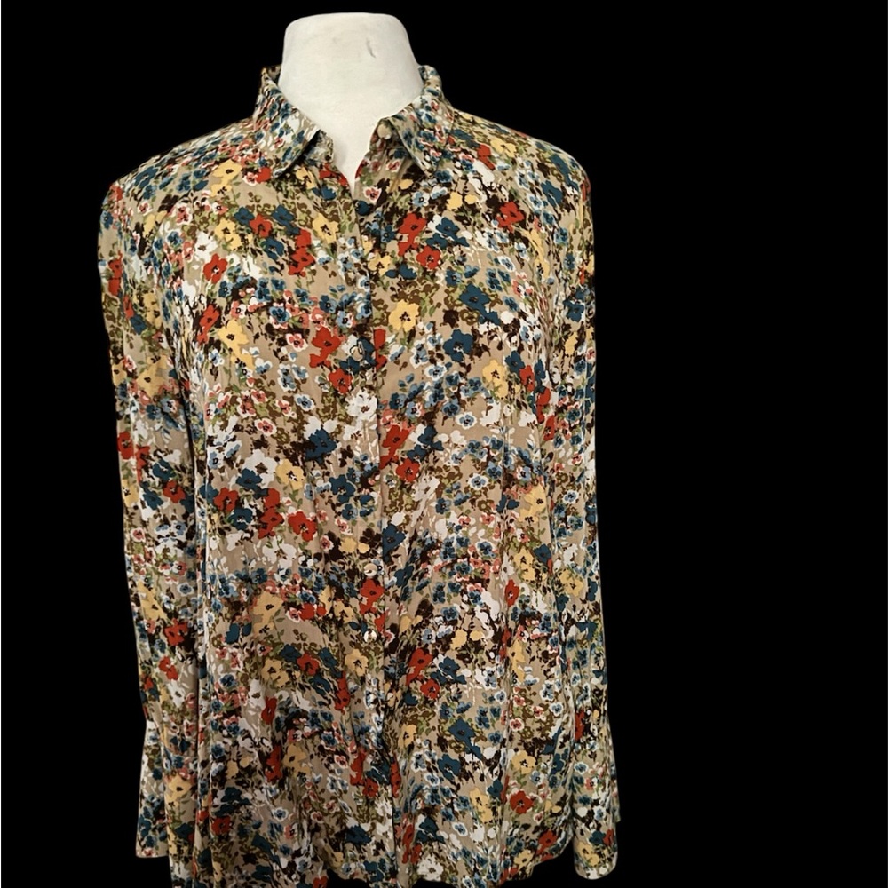Lovely J Jill multicolor blouse, size M, GUC